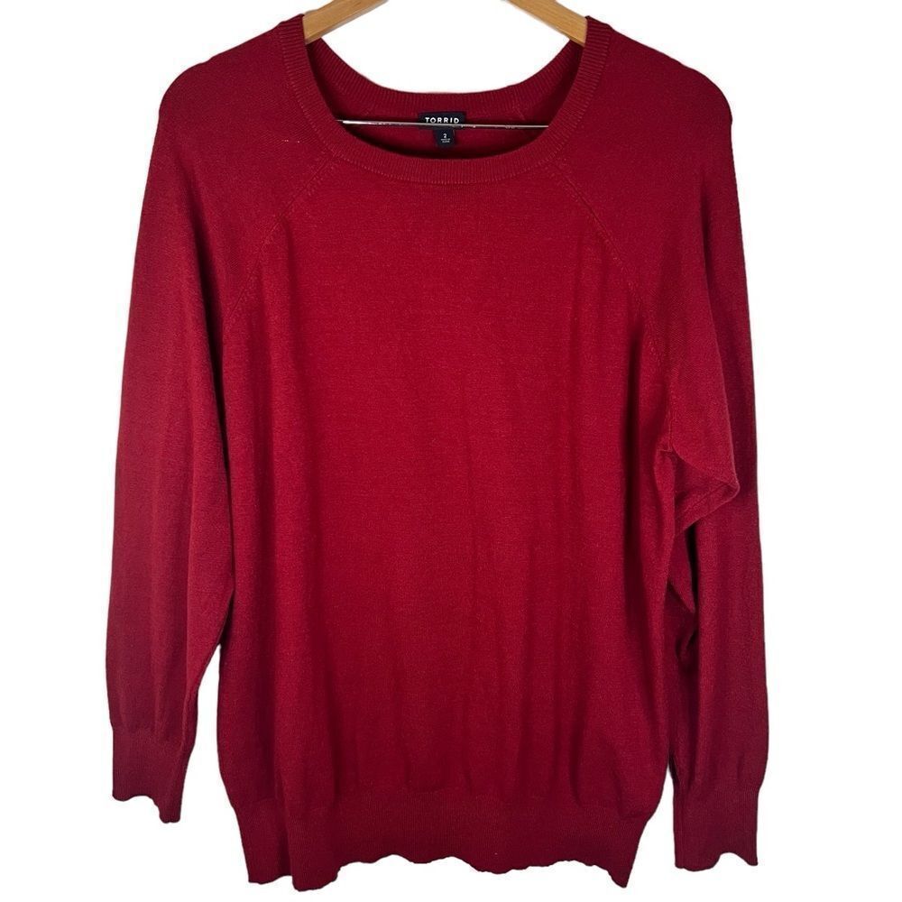Torrid 2X Flowy Crew Neck Super Soft Comfy Top Career Office Church Staple